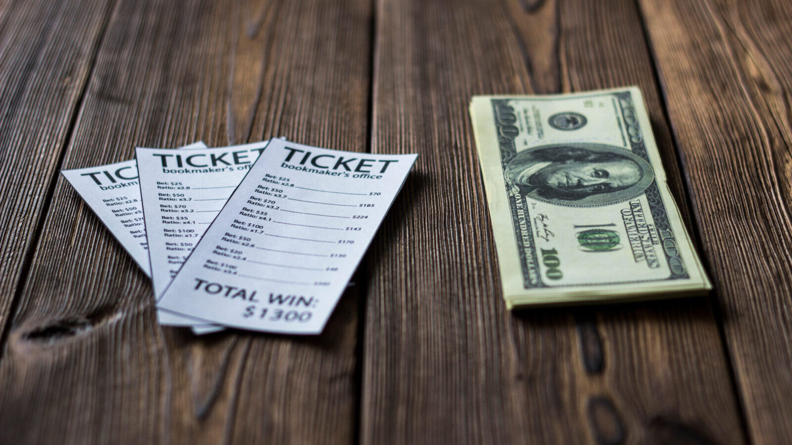 betting ticket money