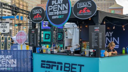 ESPN Bet booth in New Orleans
