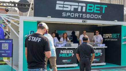 ESPN Bet sportsbook signup booth