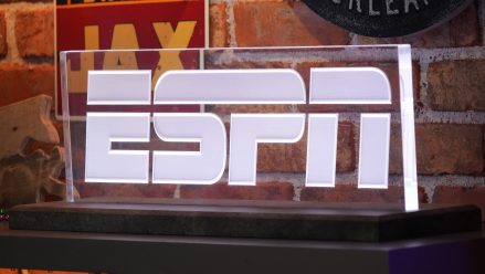 ESPN logo plaque
