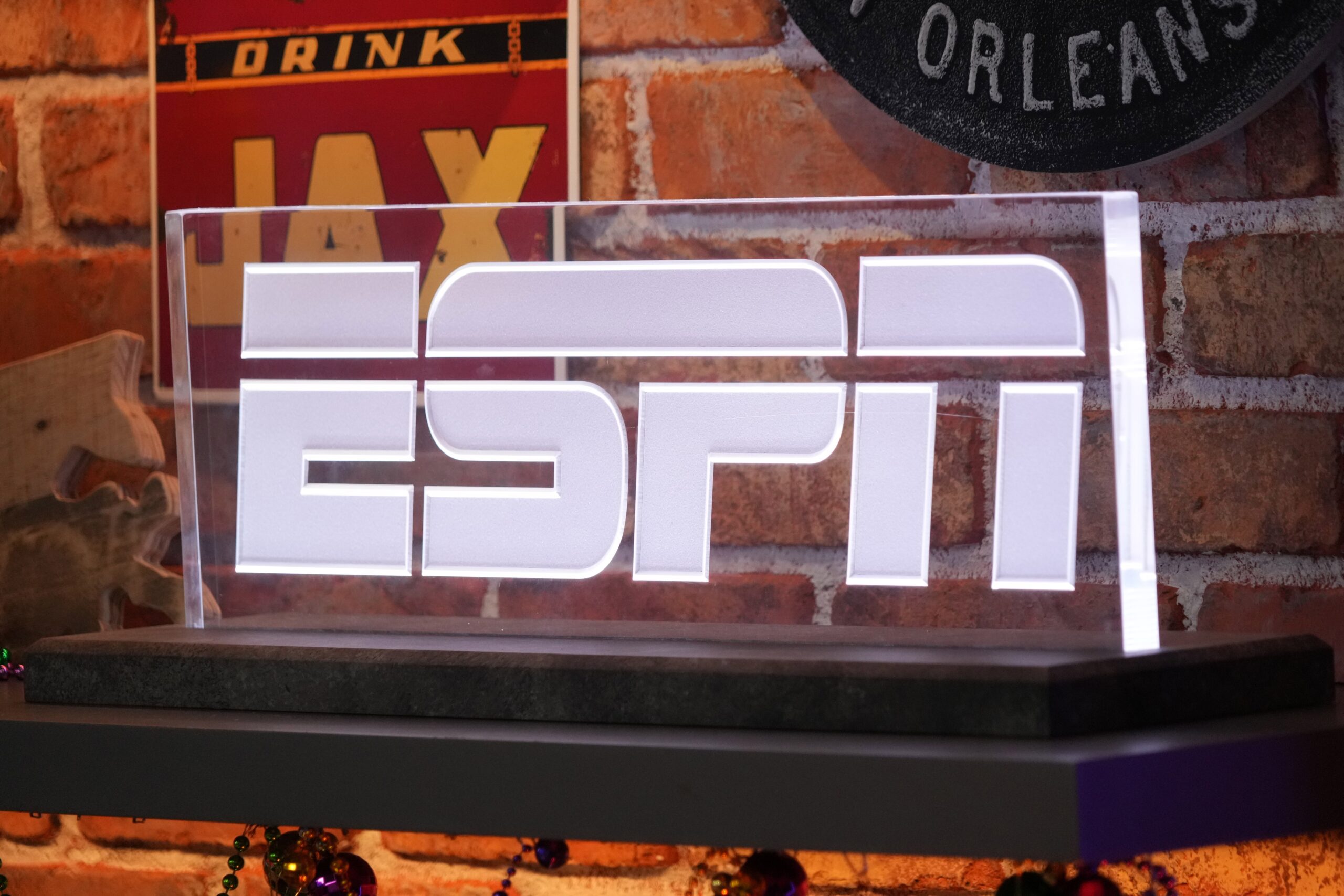 ESPN logo plaque