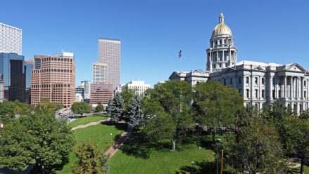 downtown denver and colorado statehouse