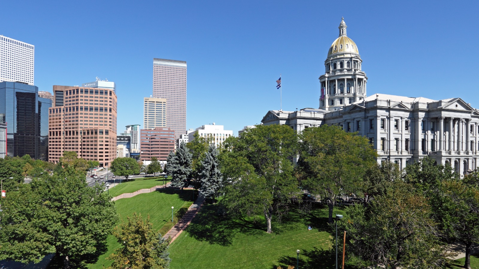 downtown denver and colorado statehouse