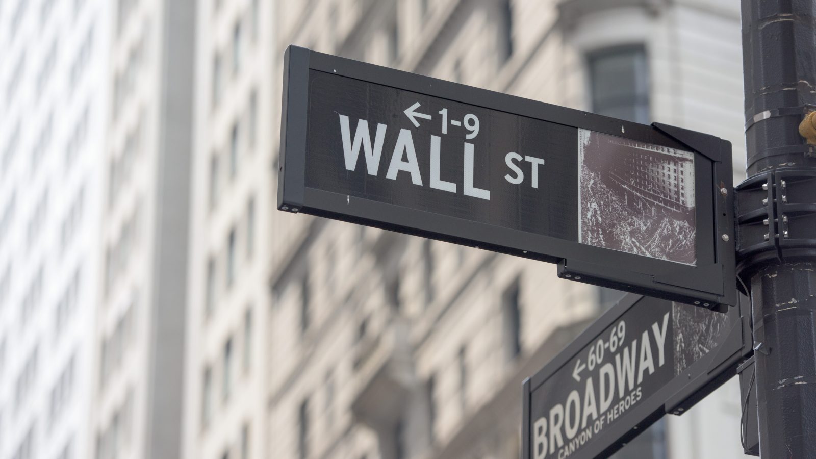 Wall Street sign