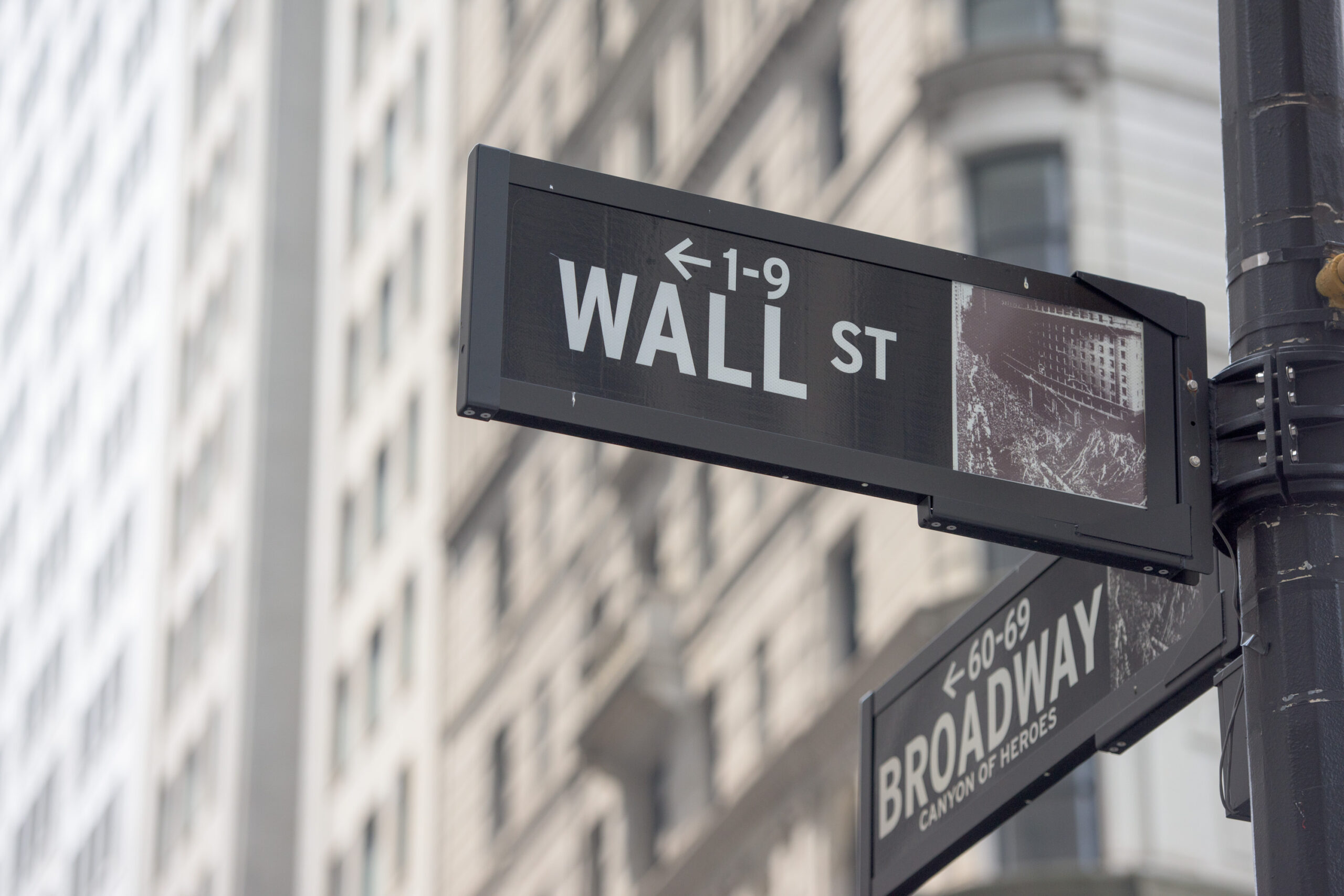 Wall Street sign