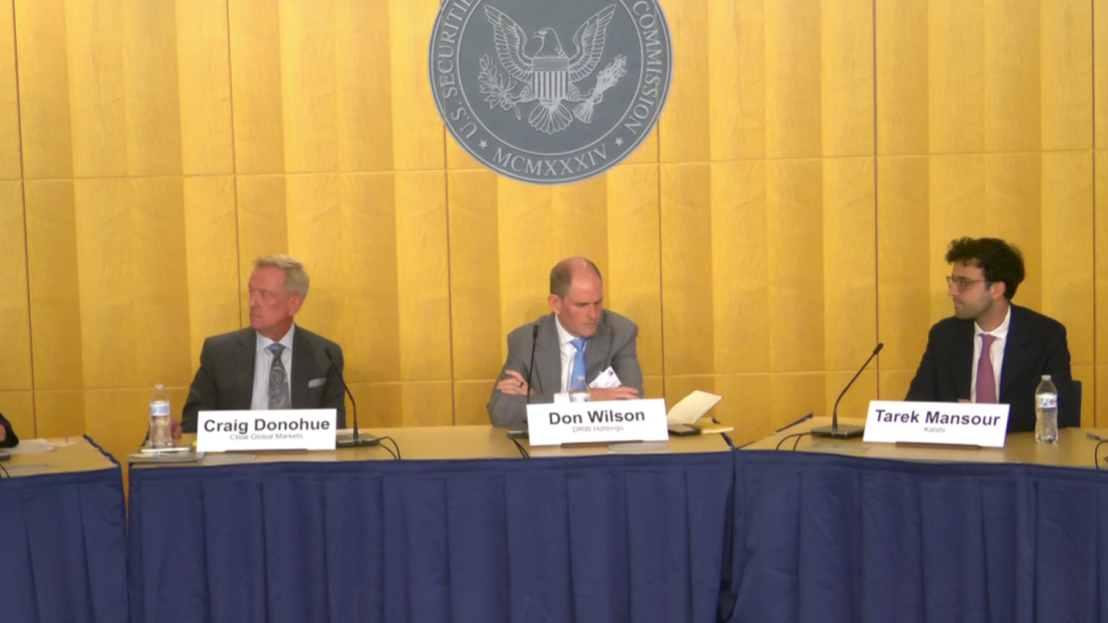Tarek Mansour aat CFTC-SEC roundtable