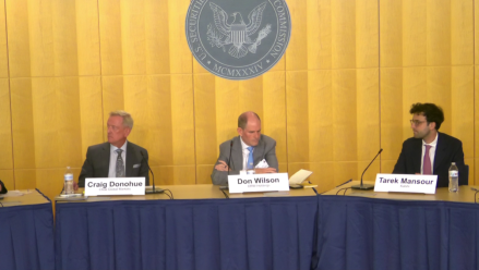 Tarek Mansour aat CFTC-SEC roundtable