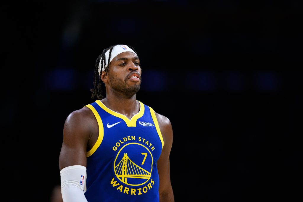 Golden State Warriors player Buddy Hield during a game at Crypto.com Arena.