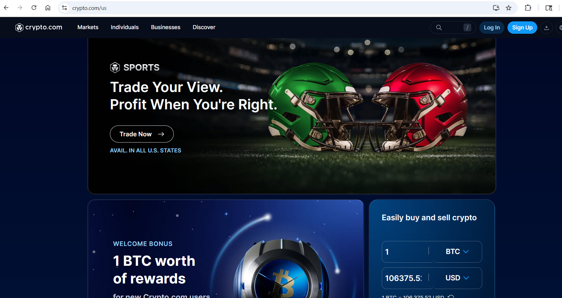 Crypto.com Shuts Off Access To Sports Contracts In Nevada