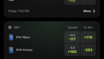 DraftKings Predictions screenshot