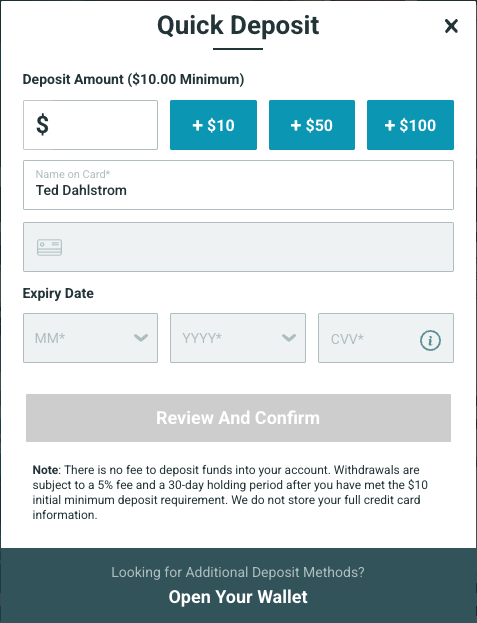 Predictit bonus code banking options screenshot