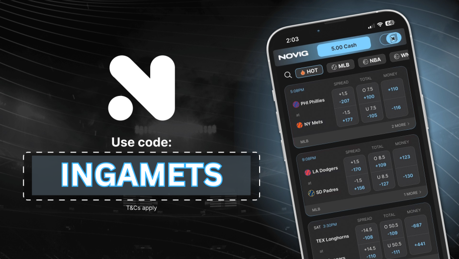 Novig Promo Code INGAMETS