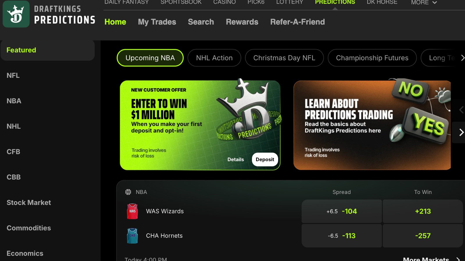 DraftKings' DKeX Self-Certifies Injury-Protected Markets