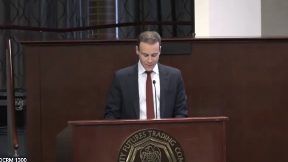 Michael Selig speaks at CFTC-SEC harmonization event