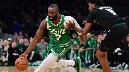 celtics-guard-Jaylen-Brown-dribbles