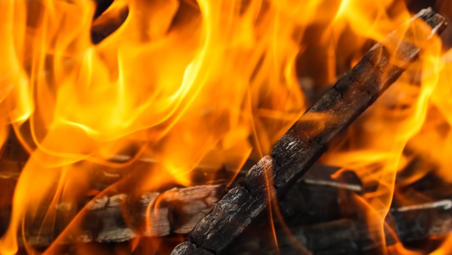 fire burning