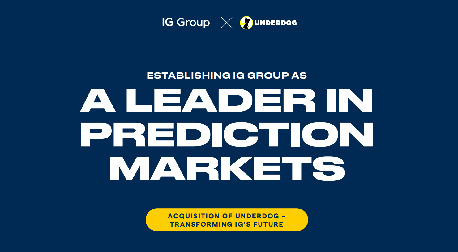 IG Group Shares Plunge More Than 20% After Underdog Acquisition