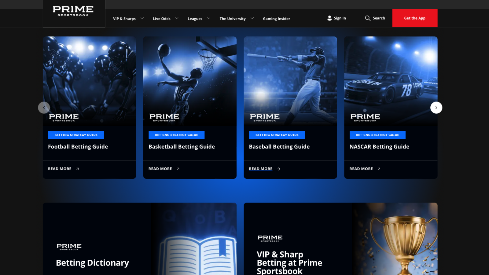 prime sports website
