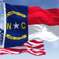 north-carolina-flag-us-flag-waving