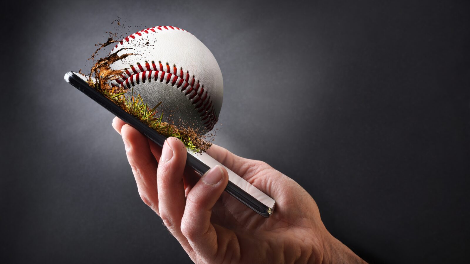baseball smashing phone