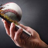 baseball smashing phone