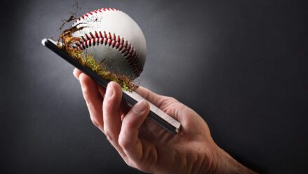 baseball smashing phone