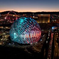 las vegas sunset sphere